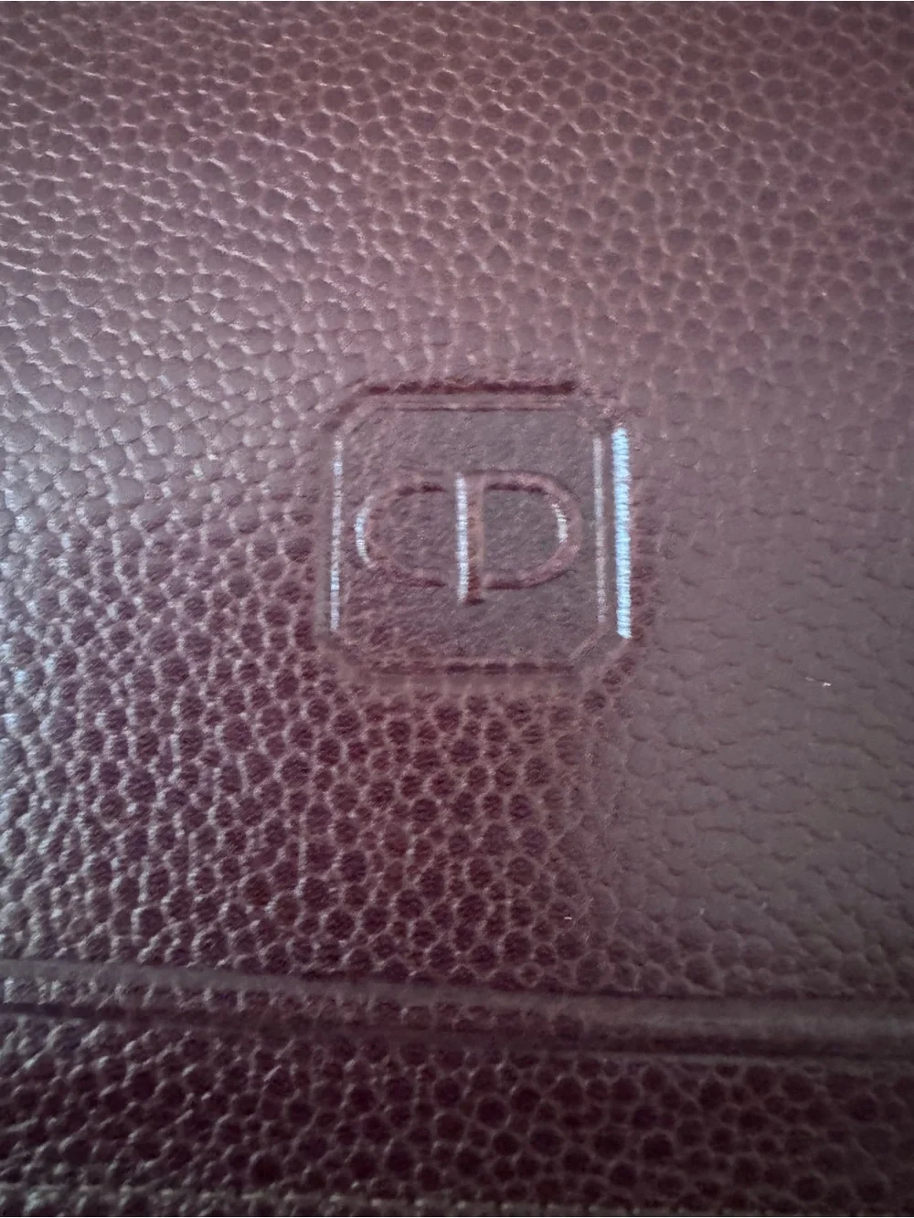 Dior Burgundy Leather Wallet